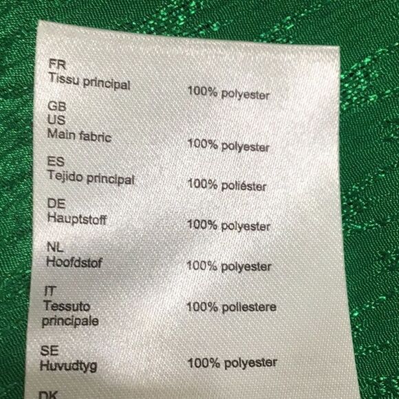 Maje Green Happy Days Jacquard Midi Asymmetrical Hem Dress New Size 38 - Picture 13 of 13